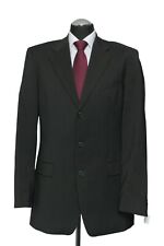 180 13 HUGO BOSS Herren Sakko Jacke Gr. 98 schwarz  Einreiher  Da VINCI 3 Knopf