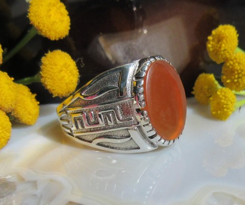 Orientalischer ring onyx - Ω,
