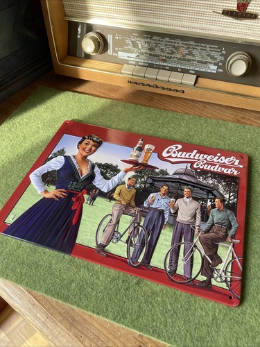 Budweiser blechschild - budweiser,