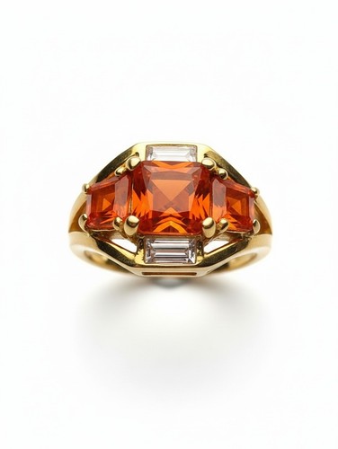 Moderner ring mit großer - ring,