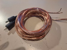 Lautsprecherkabel klar + je einem DIN-Stecker für klassische HiFi-Geräte(2x 10m)