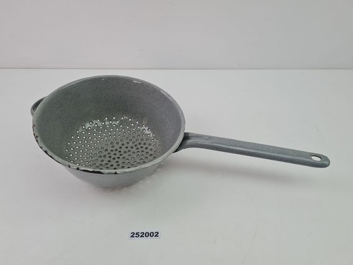 Sieb emaille 20cm grau - sieb,