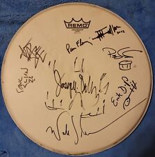 HAZMAT MODINE komplett signiertes 12" Drumhead Schlagzeugfell