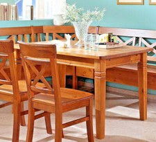 Massivholz Esstisch 120x78cm Kiefer massiv honigfarben Tisch klein Küchentisch