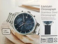 Herren Edelstahl Chronograph 2