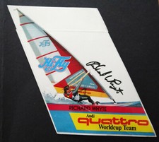 Werbe-Aufkleber HiFly quattro Worldcup Team Richard White Duck Jibe 80er Surfen