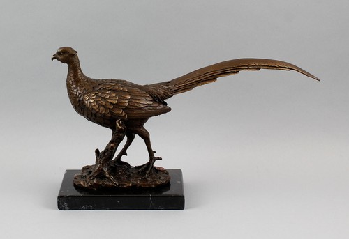 Bronze skulptur figur fasan - bronze,