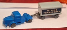 Wiking 1956/57, Wiking Transporte Kofferanhänger mit Henschel LKW,unbespielt