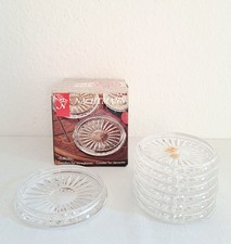 Vintage Nachtmann  EUROPA Flaschen-, & 6 Glasuntersetzer, Bleikristall 24% PbO
