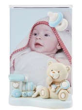 Baby Bilderrahmen blau mit