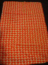 70s Fabric Graziela Herz Kleine Bettwäsche Orangerot 1tlg Brigitte DESIGN 