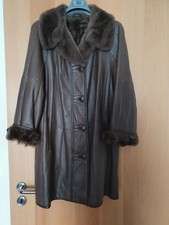 Eleganter Echt Leder Mantel