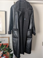 Wendemantel Schwarz Teddy