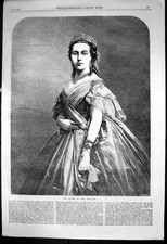 Alter Druck Portrait Königin