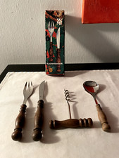 60-er: WMF  BURGUND KUCHENBESTECK + LÖFFEL  + KORKENZIEHER   VINTAGE