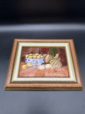 Emaille Bild Stillleben 1970er