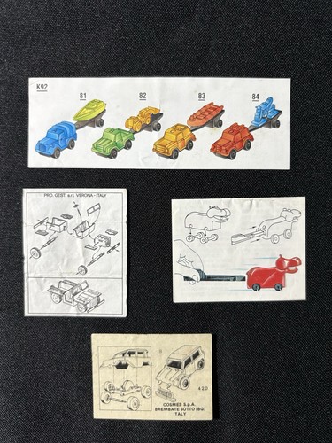 Vintage ferrero kinder bpz - 4x,