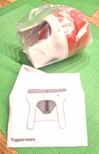 Tupperware, Spiralschneider, Zoodelino, Gemüse-Nudeln drehen, neu, rot-weiß