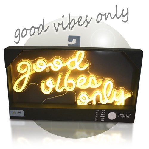 Neon lampe good vibes - neon,