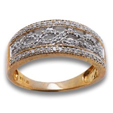 Diamant Ring 375 gold 9 Kt