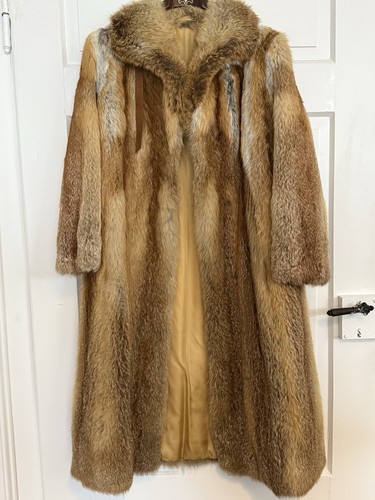 Luxus rotfuchs pelzmantel - luxus,