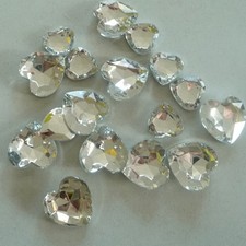 Kristalle 120x Herzdeko Tisch