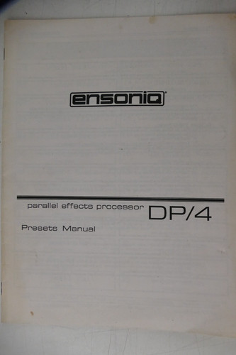 Ensoniq parallel effects - ensoniq,