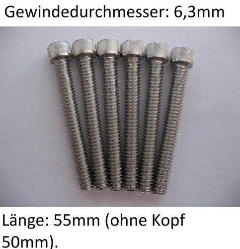 Neu set zollschrauben - 6, für