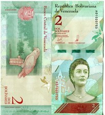 Venezuela Banknote 2 Bolivares