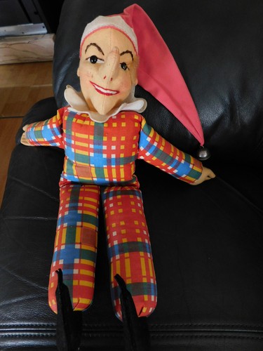 Vintage stoffclown harlekin - vintage,
