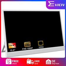 15,6 Zoll Weiß Tragbarer Monitore 1080P Portable Monitor mit VESA Für PC Laptop