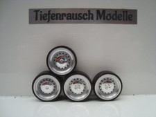 1:18 Old School Echt Alu Felgen Audi VW Mercedes Opel BMW Tuning