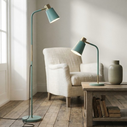 Stilvolle stehlampe aus - aus, metall