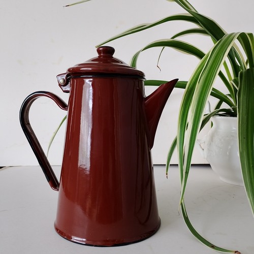 Vintage emaille kaffeekanne - vintage,