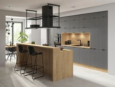 Beispiel  Küche Anthrazitgrau matt Fronten Neu&Schnell