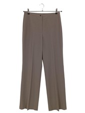 HIRSCH Stoffhose Damen Hose Gr. DE 38 hellgrau Casual-Look