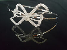 Haarreif Strass-Steinchen Tiara Haarschmuck Hochzeit Kommunion Brautschmuck MD06