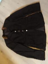 Turnierjacket Damen, Cavallo, Dunkelbraun, Nadelstreifen, Samtkragen, Größe M