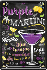 Purple martini 20x30cm - ''purple, martini''