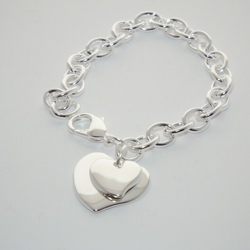 Herz armband silber anhänger - armband,