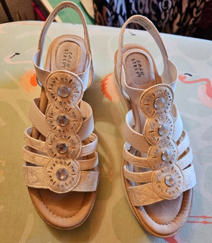 Sandalen creme silber - creme/silber, damen