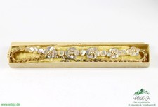 Schmuck Kette Halskette Damenschmuck Trachtenkette mit Blumen u. Perlen Perlmutt