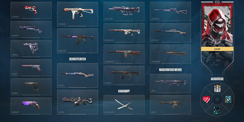 Valorant account skins - valorant,