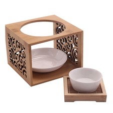  Bambus Hohl Duft Lampe ÖL