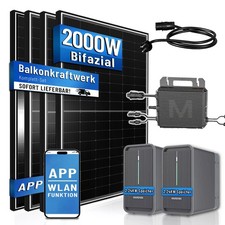 2000W Balkonkraftwerk mit Speicher 4,48 kWh mit Marstek 800W WIFI Wechselrichter