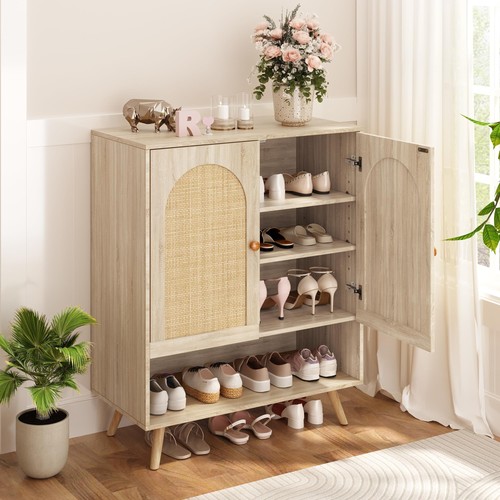 Kommode sideboard mit rattan - sideboard, 2