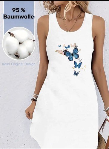 Strandkleid schmetterlinge - strandkleid,
