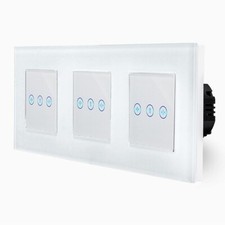 Touch Rollladenschalter Markisenschalter Jalousie LED Glasrahmen UP LUXUS-TIME