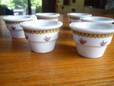 Eierbecher 6 Rose floral getreppt Becher Röschen vermutlich Seltmann Winterling