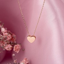 Chain necklace rose gold rose